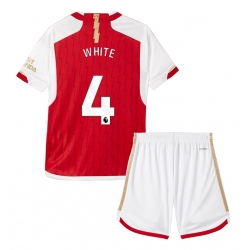 Arsenal Ben White #4 Heimtrikot Kinder 2023-24 Kurzarm (+ kurze hosen)