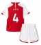 Arsenal Ben White #4 Heimtrikot Kinder 2023-24 Kurzarm (+ kurze hosen)