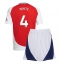 Arsenal Ben White #4 Heimtrikot Kinder 2024-25 Kurzarm (+ kurze hosen)