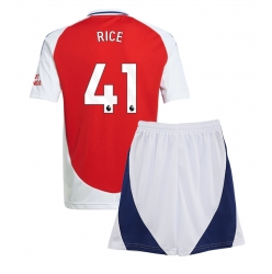 Arsenal Declan Rice #41 Heimtrikot Kinder 2024-25 Kurzarm (+ kurze hosen)