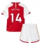 Arsenal Eddie Nketiah #14 Heimtrikot Kinder 2023-24 Kurzarm (+ kurze hosen)