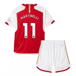 Arsenal Gabriel Martinelli #11 Heimtrikot Kinder 2023-24 Kurzarm (+ kurze hosen)