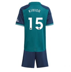 Arsenal Jakub Kiwior #15 3rd trikot Kinder 2023-24 Kurzarm (+ kurze hosen)