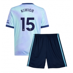 Arsenal Jakub Kiwior #15 3rd trikot Kinder 2024-25 Kurzarm (+ kurze hosen)