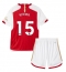 Arsenal Jakub Kiwior #15 Heimtrikot Kinder 2023-24 Kurzarm (+ kurze hosen)