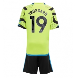 Arsenal Leandro Trossard #19 Auswärtstrikot Kinder 2023-24 Kurzarm (+ kurze hosen)