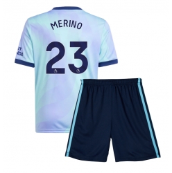 Arsenal Mikel Merino #23 3rd trikot Kinder 2024-25 Kurzarm (+ kurze hosen)