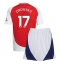 Arsenal Oleksandr Zinchenko #17 Heimtrikot Kinder 2024-25 Kurzarm (+ kurze hosen)