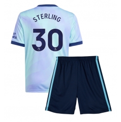 Arsenal Raheem Sterling #30 3rd trikot Kinder 2024-25 Kurzarm (+ kurze hosen)