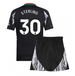 Arsenal Raheem Sterling #30 Auswärtstrikot Kinder 2024-25 Kurzarm (+ kurze hosen)