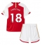 Arsenal Takehiro Tomiyasu #18 Heimtrikot Kinder 2023-24 Kurzarm (+ kurze hosen)