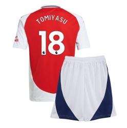 Arsenal Takehiro Tomiyasu #18 Heimtrikot Kinder 2024-25 Kurzarm (+ kurze hosen)