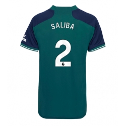 Arsenal William Saliba #2 3rd trikot Frauen 2023-24 Kurzarm