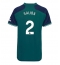 Arsenal William Saliba #2 3rd trikot Frauen 2023-24 Kurzarm