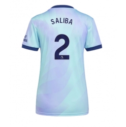 Arsenal William Saliba #2 3rd trikot Frauen 2024-25 Kurzarm