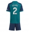 Arsenal William Saliba #2 3rd trikot Kinder 2023-24 Kurzarm (+ kurze hosen)