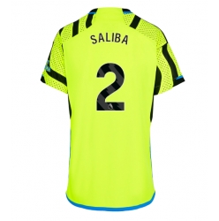 Arsenal William Saliba #2 Auswärtstrikot Frauen 2023-24 Kurzarm