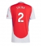 Arsenal William Saliba #2 Heimtrikot 2024-25 Kurzarm