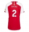 Arsenal William Saliba #2 Heimtrikot Frauen 2023-24 Kurzarm