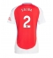 Arsenal William Saliba #2 Heimtrikot Frauen 2024-25 Kurzarm