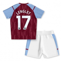 Aston Villa Clement Lenglet #17 Heimtrikot Kinder 2023-24 Kurzarm (+ kurze hosen)