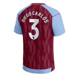 Aston Villa Diego Carlos #3 Heimtrikot 2023-24 Kurzarm