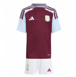 Aston Villa Heimtrikot Kinder 2024-25 Kurzarm (+ kurze hosen)