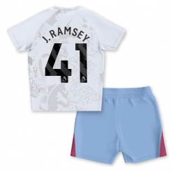 Aston Villa Jacob Ramsey #41 Auswärtstrikot Kinder 2023-24 Kurzarm (+ kurze hosen)