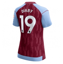 Aston Villa Moussa Diaby #19 Heimtrikot Frauen 2023-24 Kurzarm