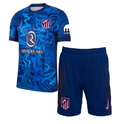 Atletico Madrid 3rd trikot Kinder 2024-25 Kurzarm (+ kurze hosen)