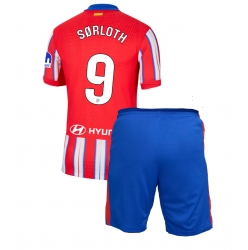 Atletico Madrid Alexander Sorloth #9 Heimtrikot Kinder 2024-25 Kurzarm (+ kurze hosen)