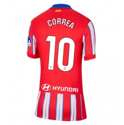 Atletico Madrid Angel Correa #10 Heimtrikot Frauen 2024-25 Kurzarm