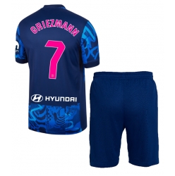 Atletico Madrid Antoine Griezmann #7 3rd trikot Kinder 2024-25 Kurzarm (+ kurze hosen)