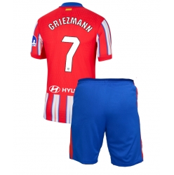 Atletico Madrid Antoine Griezmann #7 Heimtrikot Kinder 2024-25 Kurzarm (+ kurze hosen)