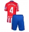 Atletico Madrid Conor Gallagher #4 Heimtrikot Kinder 2024-25 Kurzarm (+ kurze hosen)