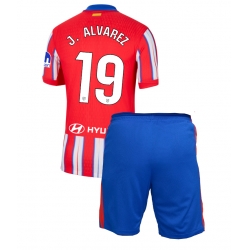 Atletico Madrid Julian Alvarez #19 Heimtrikot Kinder 2024-25 Kurzarm (+ kurze hosen)