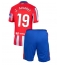 Atletico Madrid Julian Alvarez #19 Heimtrikot Kinder 2024-25 Kurzarm (+ kurze hosen)