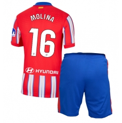 Atletico Madrid Nahuel Molina #16 Heimtrikot Kinder 2024-25 Kurzarm (+ kurze hosen)