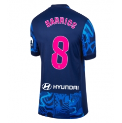 Atletico Madrid Pablo Barrios #8 3rd trikot Frauen 2024-25 Kurzarm