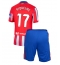 Atletico Madrid Rodrigo Riquelme #17 Heimtrikot Kinder 2024-25 Kurzarm (+ kurze hosen)