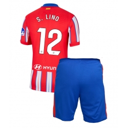 Atletico Madrid Samuel Lino #12 Heimtrikot Kinder 2024-25 Kurzarm (+ kurze hosen)