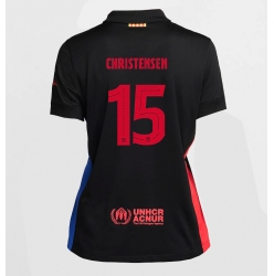 Barcelona Andreas Christensen #15 Auswärtstrikot Frauen 2024-25 Kurzarm