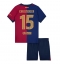 Barcelona Andreas Christensen #15 Heimtrikot Kinder 2024-25 Kurzarm (+ kurze hosen)