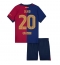 Barcelona Dani Olmo #20 Heimtrikot Kinder 2024-25 Kurzarm (+ kurze hosen)