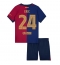 Barcelona Eric Garcia #24 Heimtrikot Kinder 2024-25 Kurzarm (+ kurze hosen)