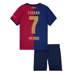 Barcelona Ferran Torres #7 Heimtrikot Kinder 2024-25 Kurzarm (+ kurze hosen)