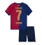 Barcelona Ferran Torres #7 Heimtrikot Kinder 2024-25 Kurzarm (+ kurze hosen)