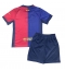 Barcelona Heimtrikot Kinder 2024-25 Kurzarm (+ kurze hosen)