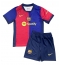 Barcelona Heimtrikot Kinder 2024-25 Kurzarm (+ kurze hosen)