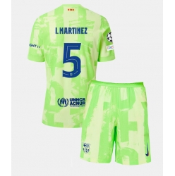 Barcelona Inigo Martinez #5 3rd trikot Kinder 2024-25 Kurzarm (+ kurze hosen)